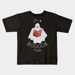 Halloween Ghost Teacher Funny It’s A Booook Thing, Book & Reader Gift Kids T-Shirt